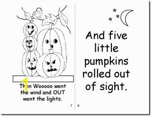 5 Little Pumpkins Sitting On A Gate Coloring Page Five Little Pumpkins Book Printable Halloween Pinterest