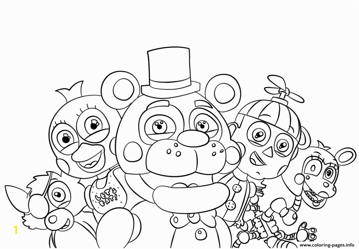 Exclusive Five Nights At Freddy S Coloring Pages To Print Innovative For Freddys All