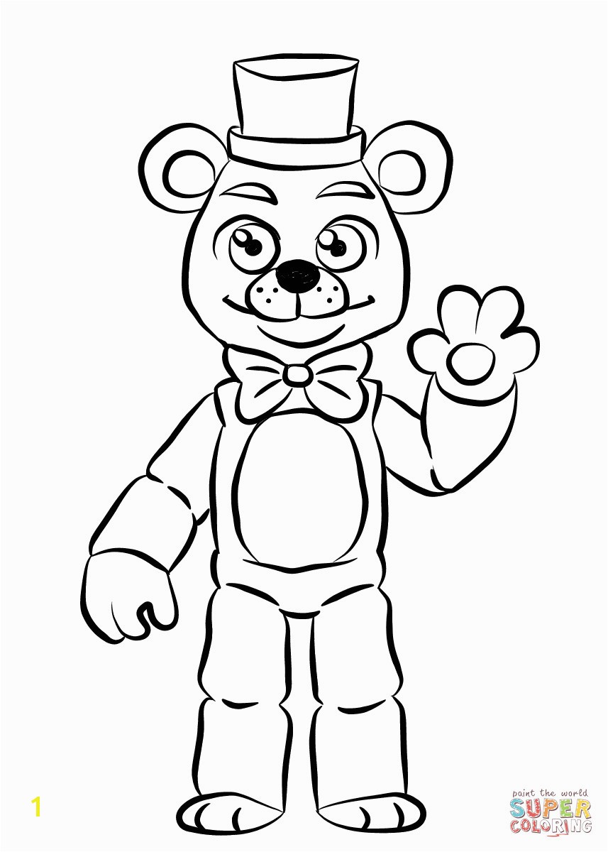 5 Nights at Freddy S Coloring Pages Golden Freddy Coloring Page Pages 0
