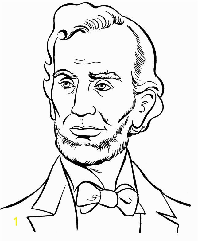 President Abraham Lincoln Coloring Pages President Day cartoon coloring pages