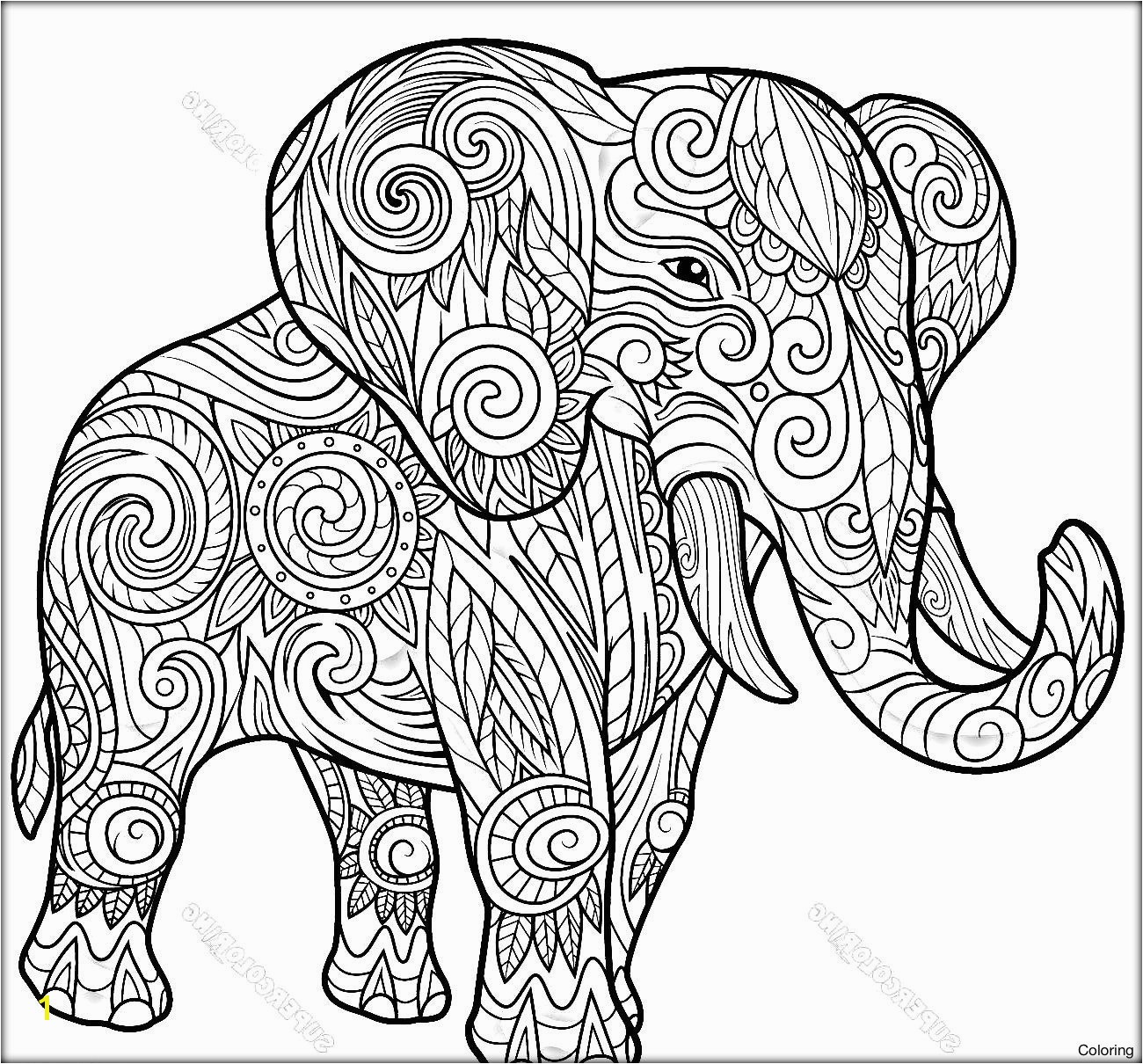 Elephant Coloring Pages For Kids Elephant Mandala Coloring Pages Heathermarxgallery