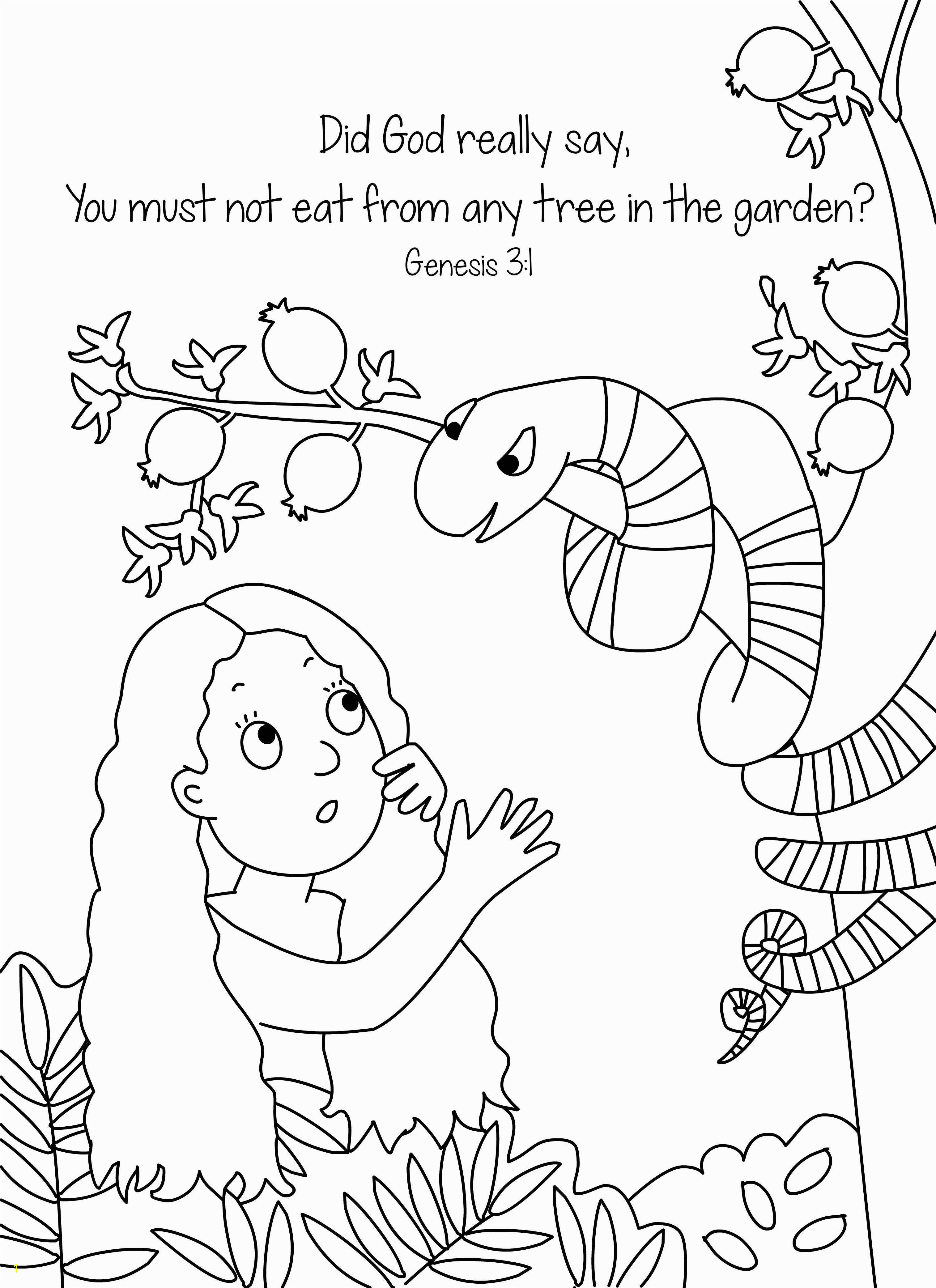 Adam and Eve In the Garden Of Eden Coloring Pages Adam and Eve Coloring Pages for Kids Adam and Eve and the Sneaky
