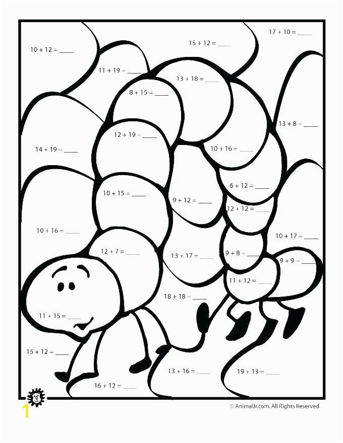 Subtraction Coloring Sheets Math Pages Free Printable Worksheets For