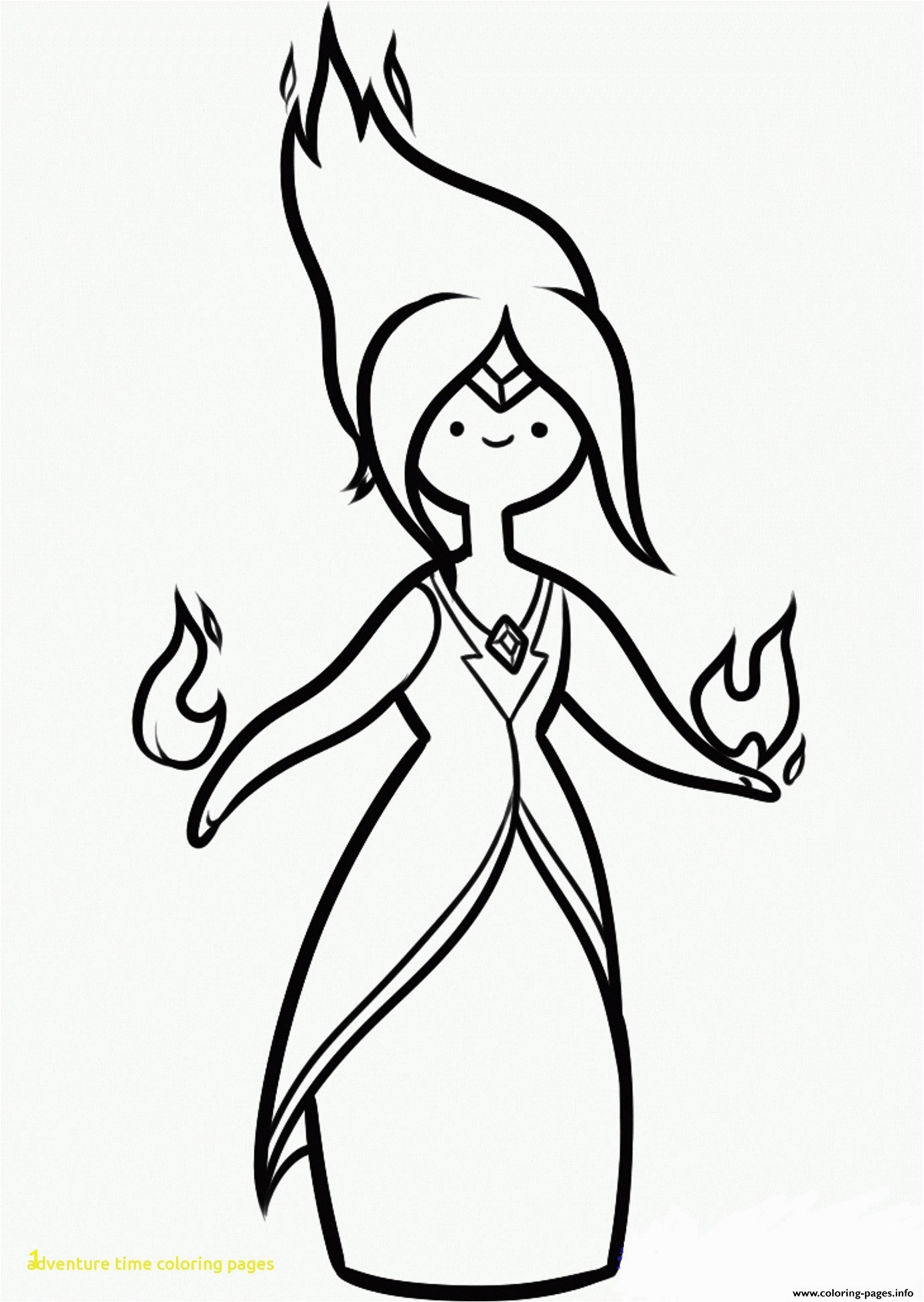 Adventure Time Coloring Pages With Princess Flame Adventure Time S6f46 Coloring Pages Printable