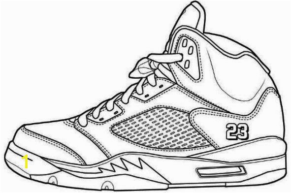 Jordans Shoes Coloring Pages Printable 2