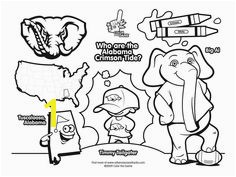 alabama crimson tide college football coloring pages 01