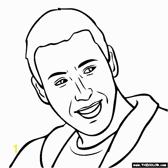 Adam Sandler Coloring Page