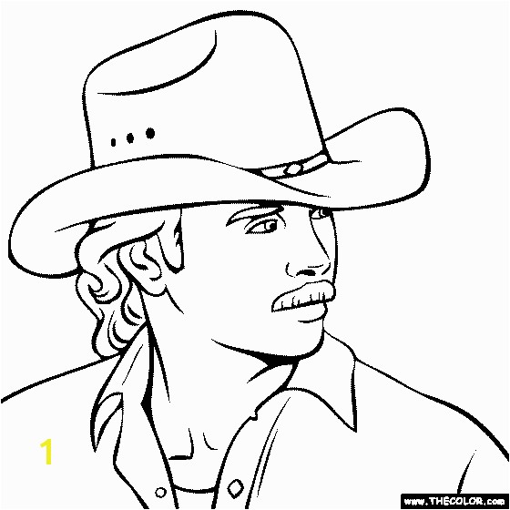 Alan Jackson Coloring Page