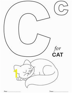 Printables Alphabet C Coloring Sheets