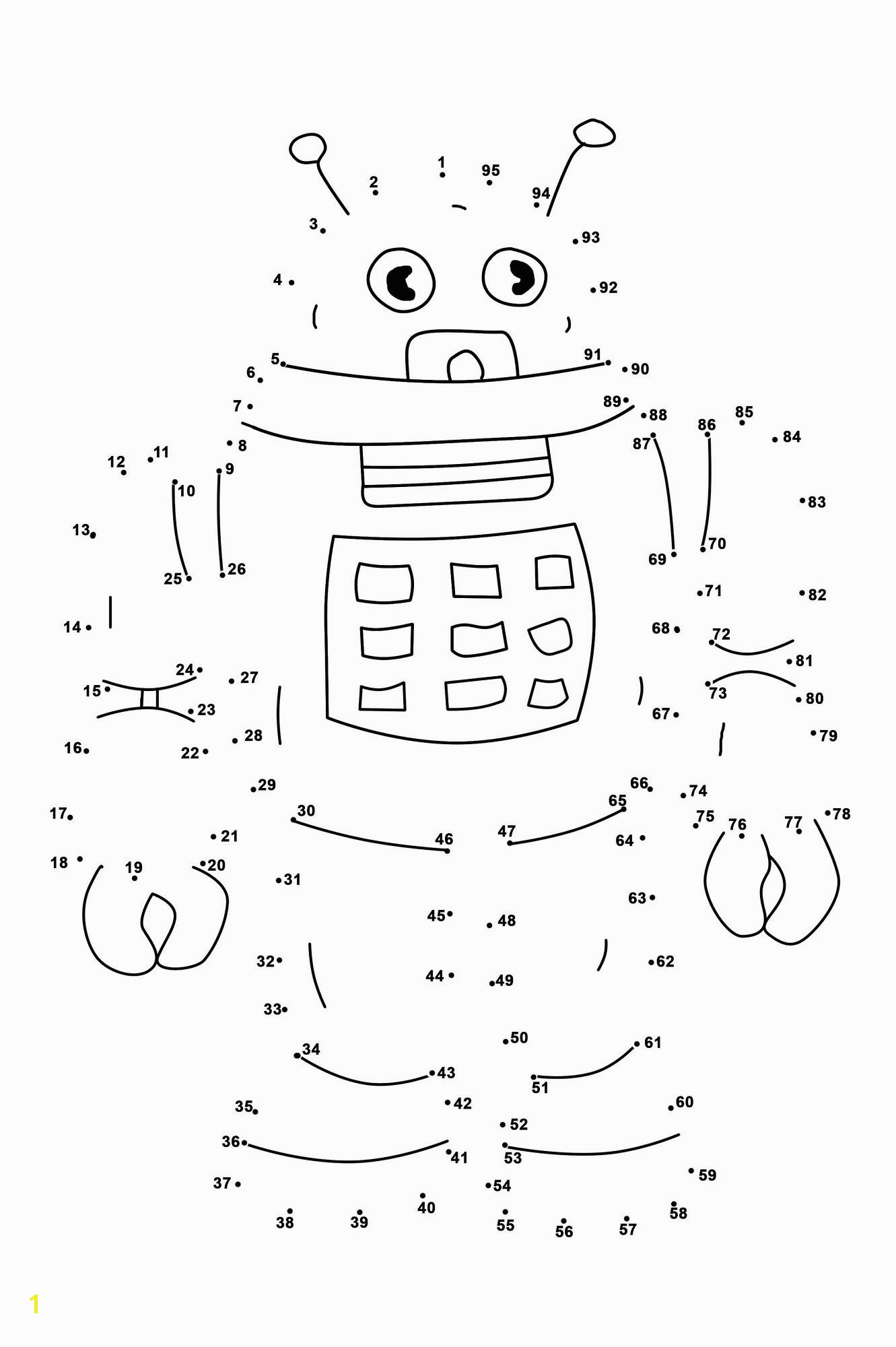 Dot To Dots Worksheets For Kindergarten