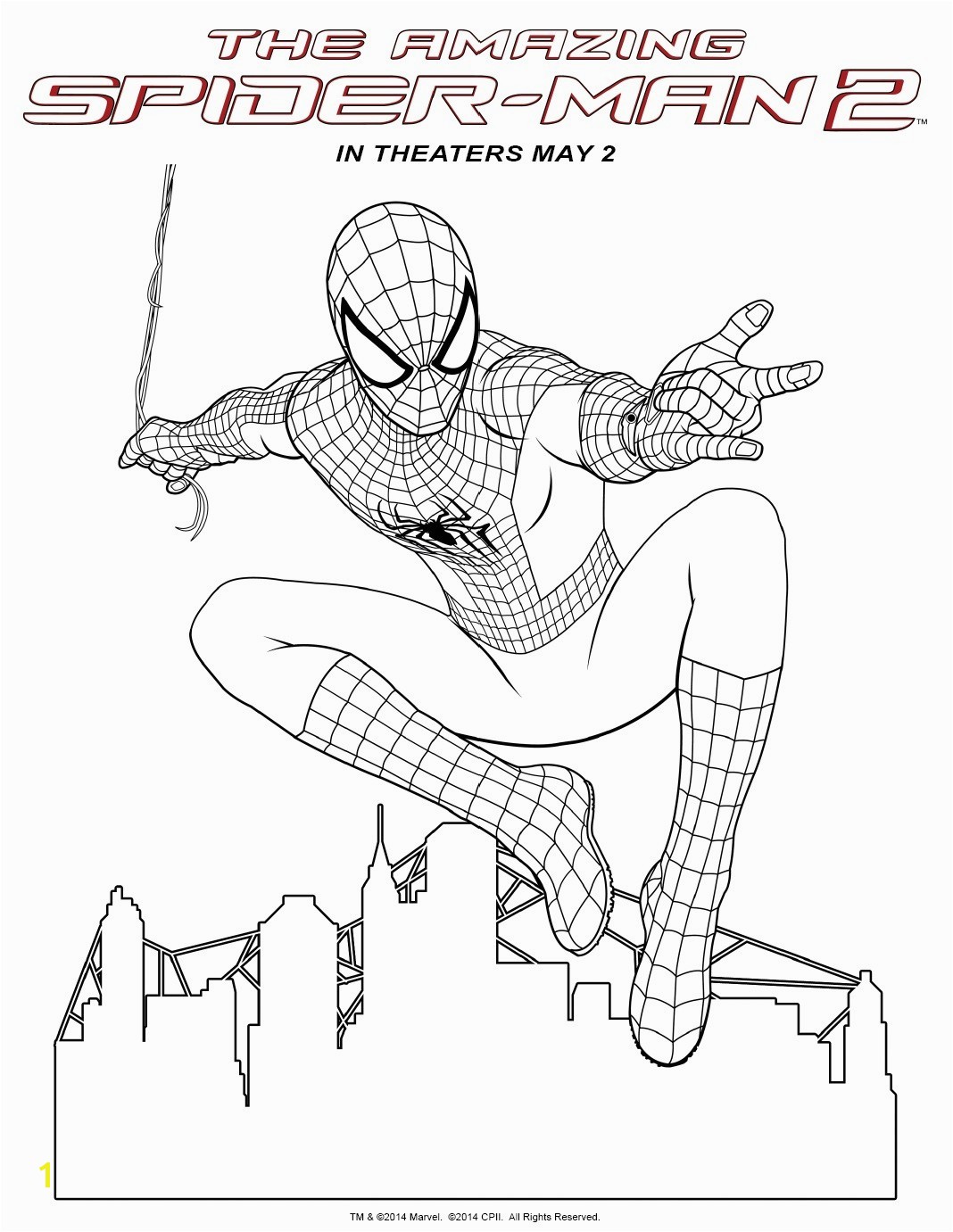 Last Chance Amazing Spider Man 2 Coloring Pages Spiderman s Fancy