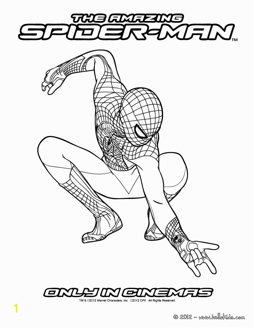 Breakthrough Amazing Spider Man 2 Coloring Pages The Spiderman Hellokids