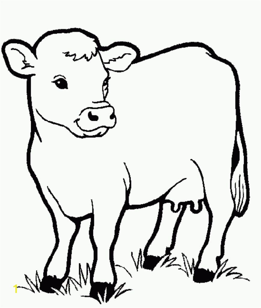 Cow Animals Coloring Pages For Kids Printable Coloring Animal
