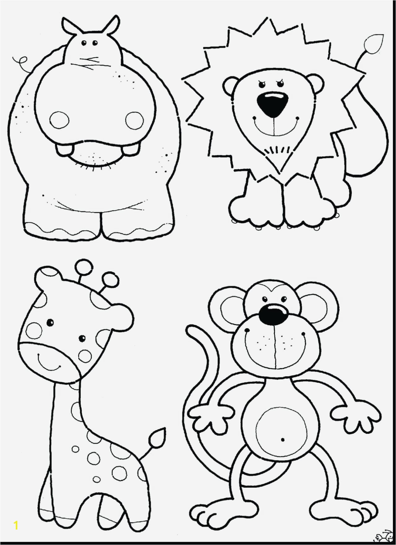 Baby Animal Coloring Pages Fresh Printable Jungle Animal Coloring