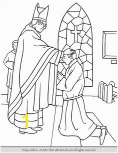 Sacrament of Holy Orders Coloring Page