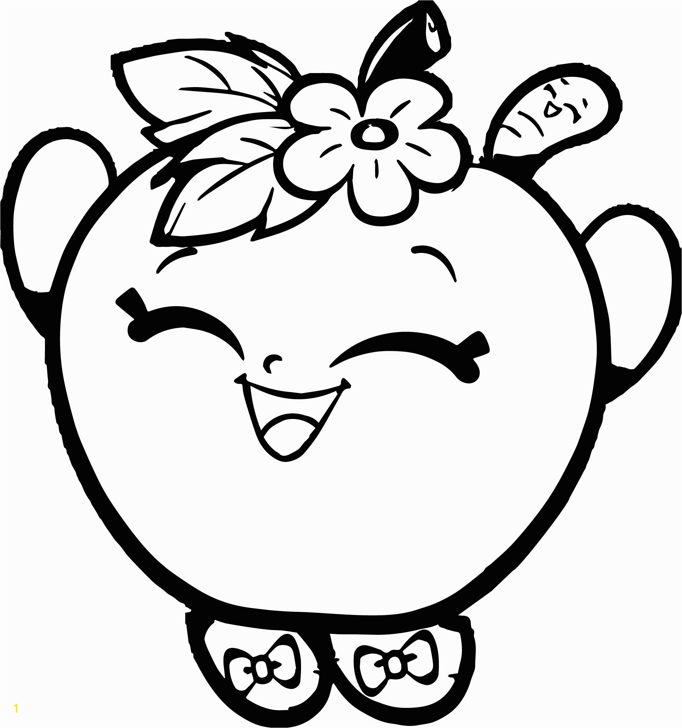 New shopkins coloring page APPLE BLOSSOM 1