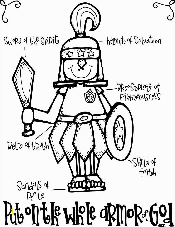 The Armor God For Kids Elegant Armour Coloring Page 67 Pages Printable Download Belt Gallery