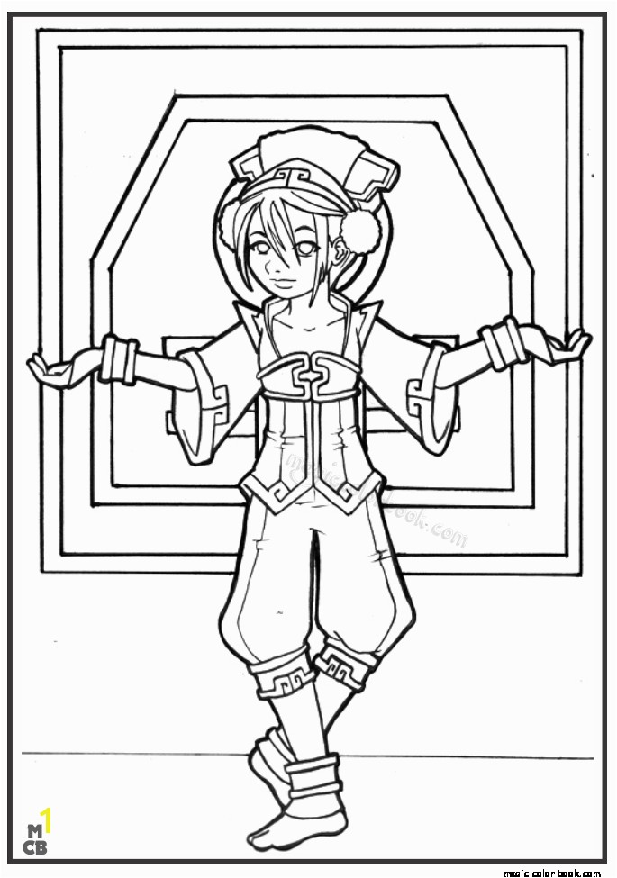 Avatar The Last Airbender Coloring Pages Toph Color Bros