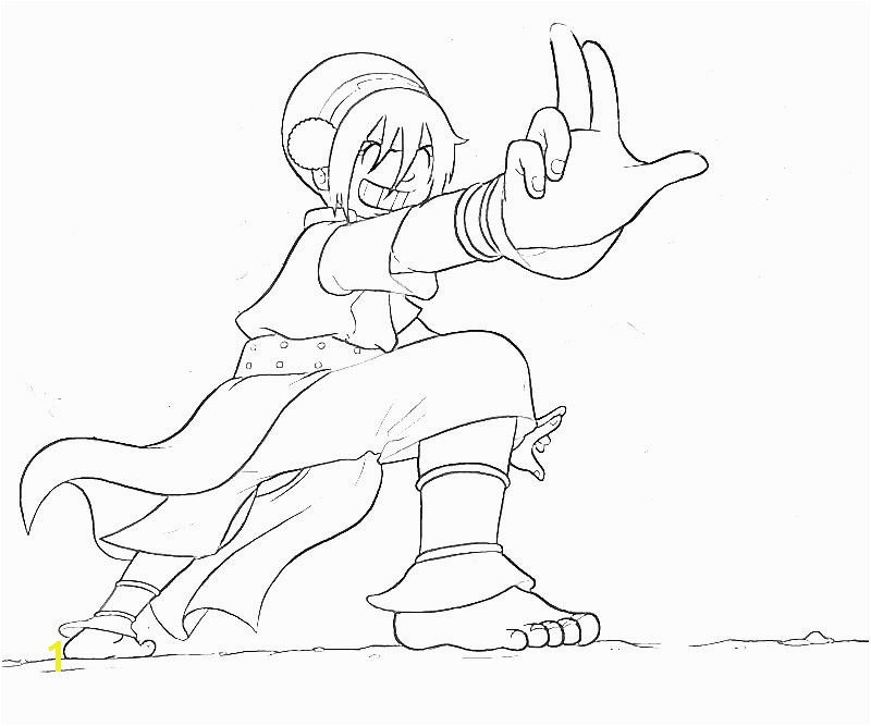 Avatar the Last Airbender Coloring Pages toph Avatar toph Skill