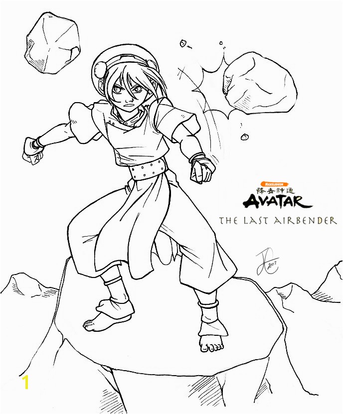 Avatar the Last Airbender Coloring Pages toph the Last Airbender Coloring Pages