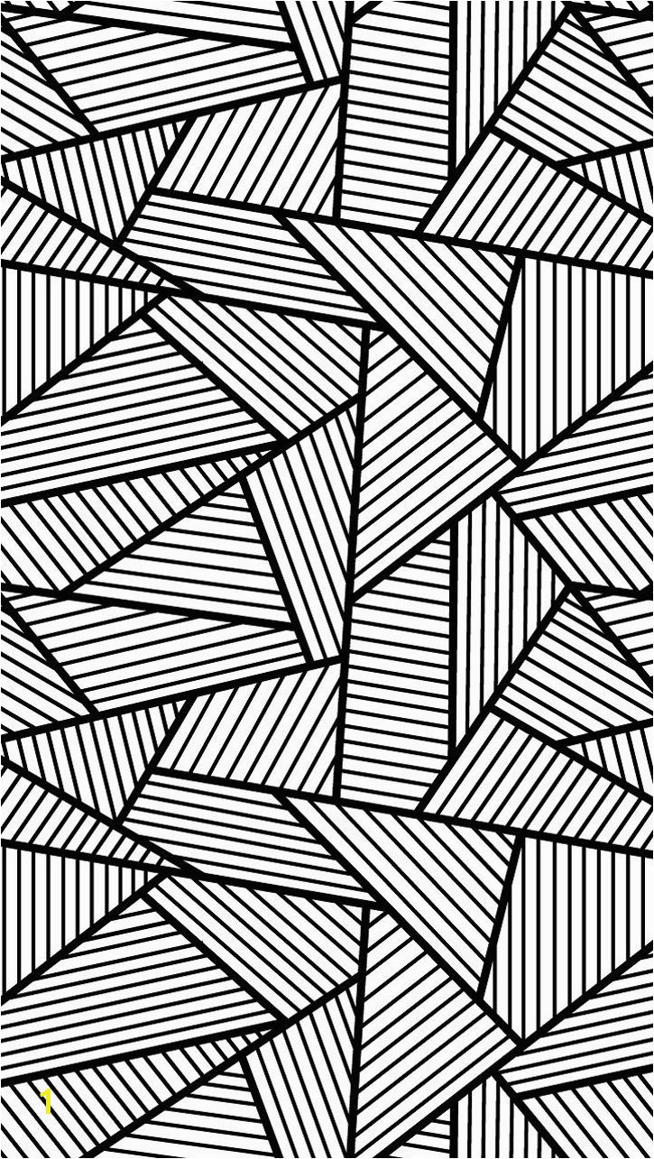 Free coloring page coloring adult triangles traits Anti stress Coloring page with big Triangles tangled and striped free