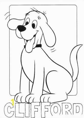 Picture Clifford Coloring page