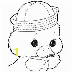 Coloring Pages of Baby Duck