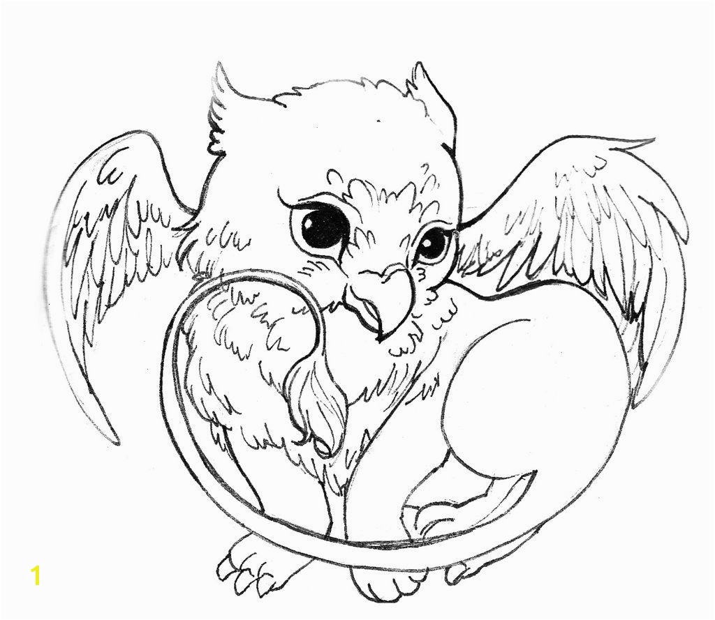 Baby Griffin Coloring Pages Acorns to Color and Print