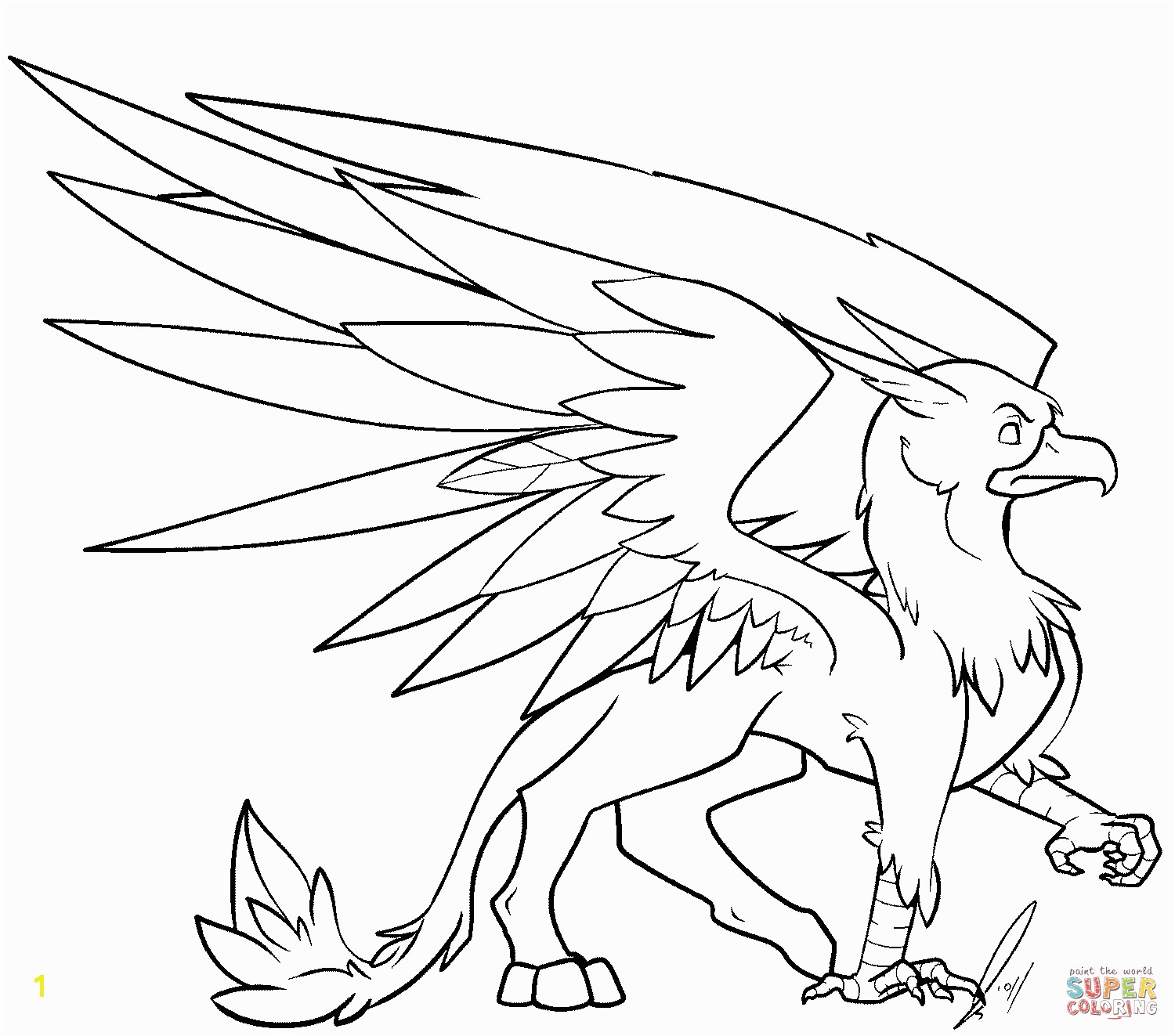 the Griffin coloring pages