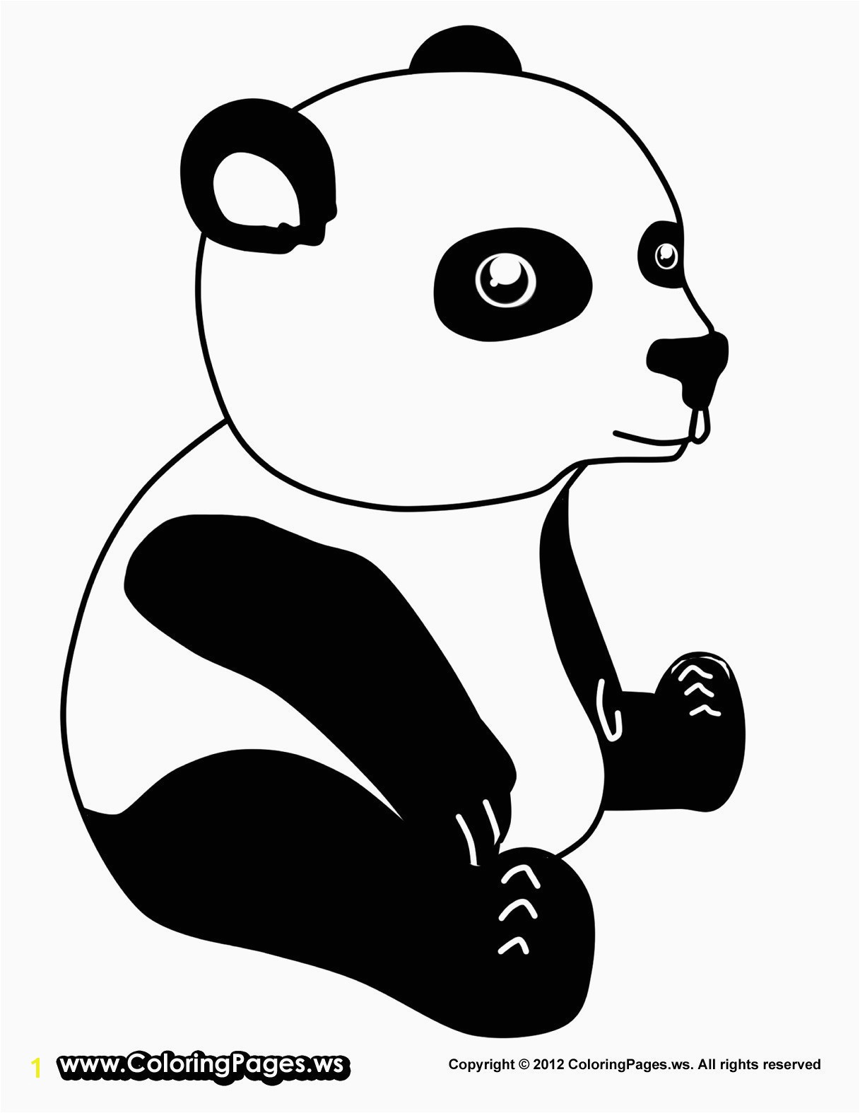 Baby Panda Coloring Pages Baby Panda to Color