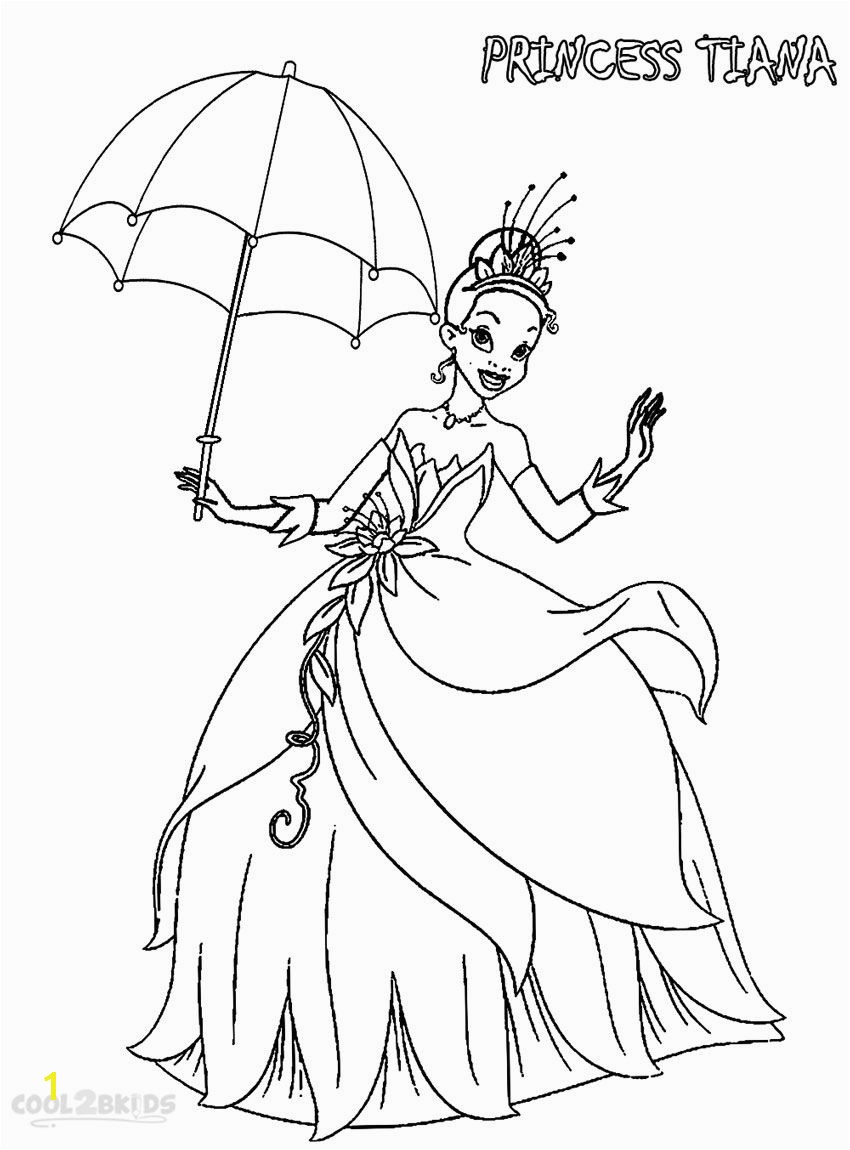 Printable Princess Tiana Coloring Pages For Kids