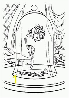 Free Beauty and The Beast Coloring Pages