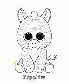 Sapphire Beanie Boo coloring page