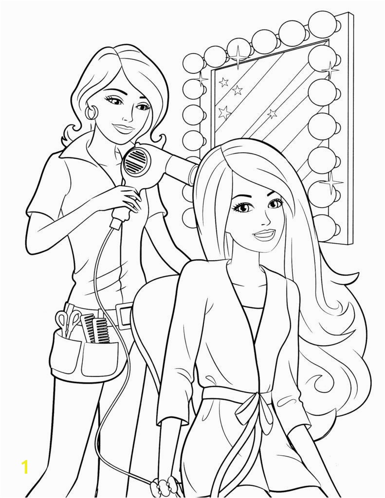 Beauty Salon Coloring Pagesbarbie Hair Salon Coloring Pages