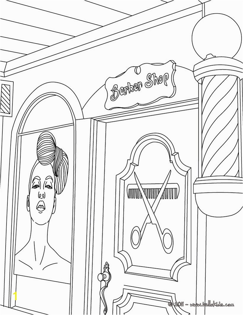 Beauty Salon Coloring Pages Hair Salon Coloring Pages Hellokids