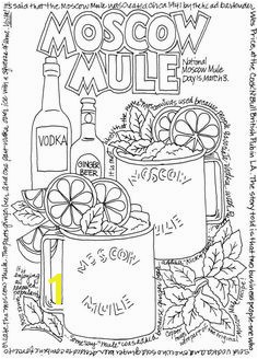 A Wine Beer And Cocktails Coloring Book