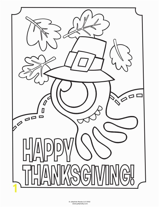JellyTelly Thanksgiving Coloring page