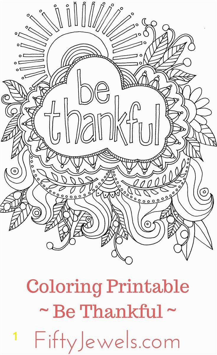 Being Thankful Coloring Pages