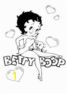 Betty boop para dibujar colouring pages
