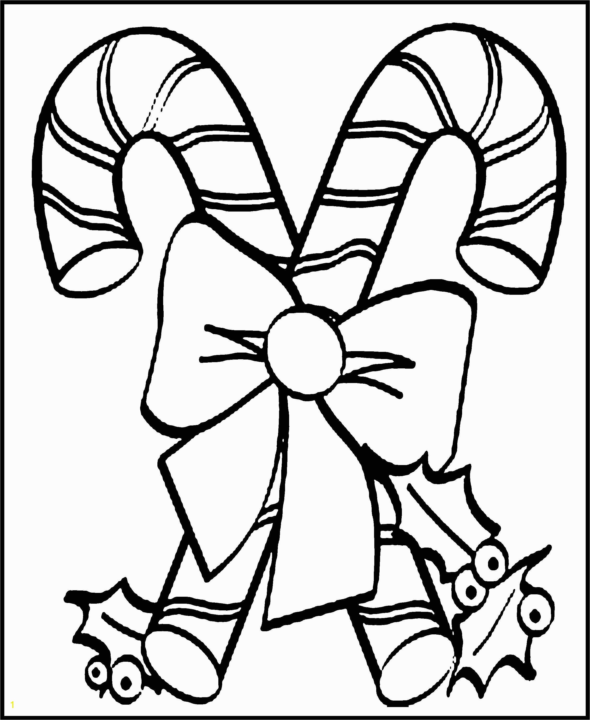 Free Printable Candy Cane Coloring Pages For Kids