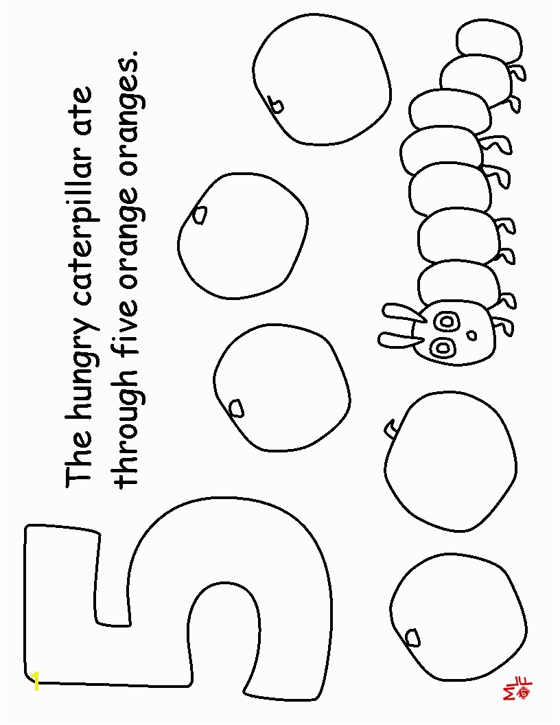 Very Hungry Caterpillar Printable Coloring Sheets Pages Free For The