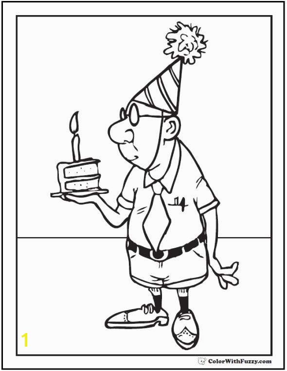 Birthday Coloring Pages to Print Happy Birthday Coloring Pages Beautiful Birthday Coloring Pages