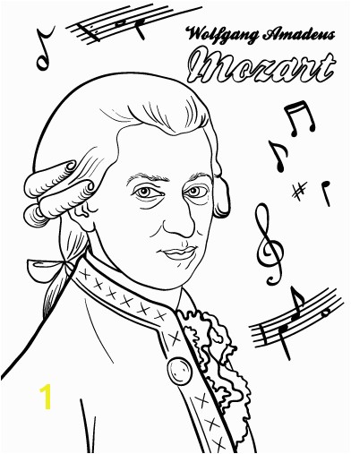 Printable Mozart coloring page Free PDF at pages mozart