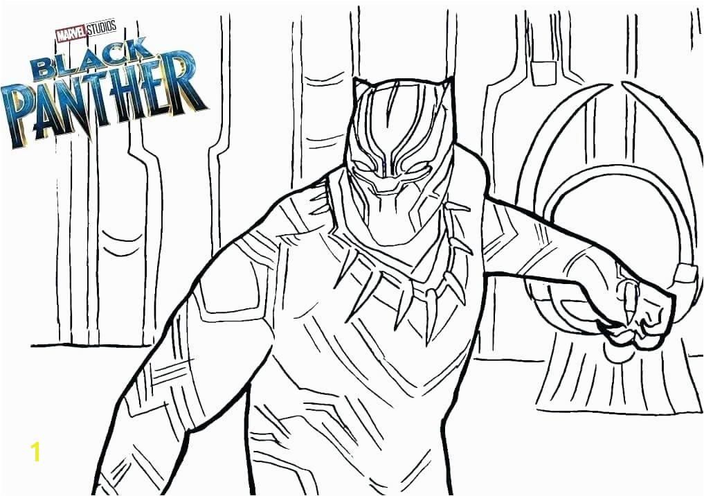 the Black Panther In Marvel coloring pages