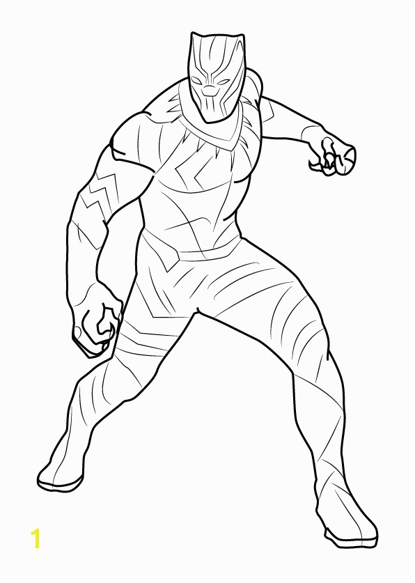 the Marvel Black Panther coloring pages