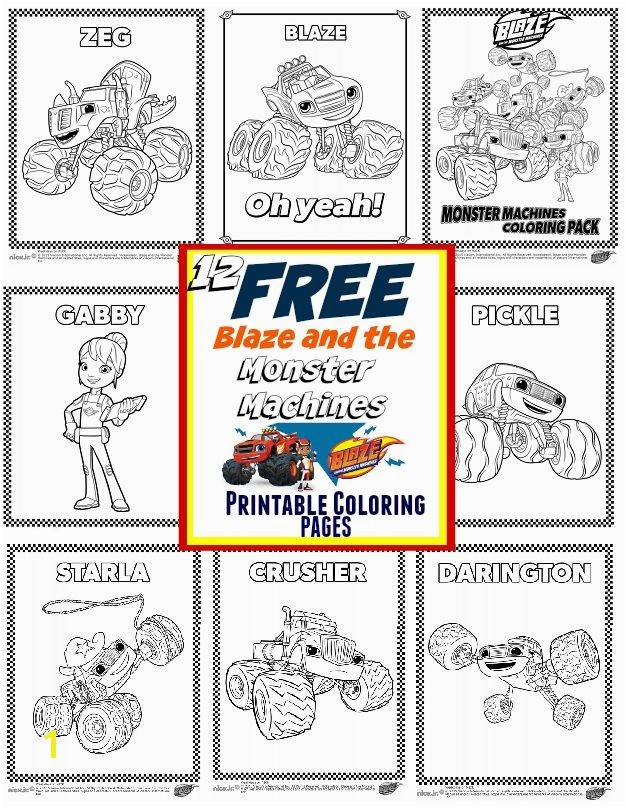 Blaze And The Monster Machines Party Ideas Free Printable Coloringblaze Monster Truck Coloring Pages