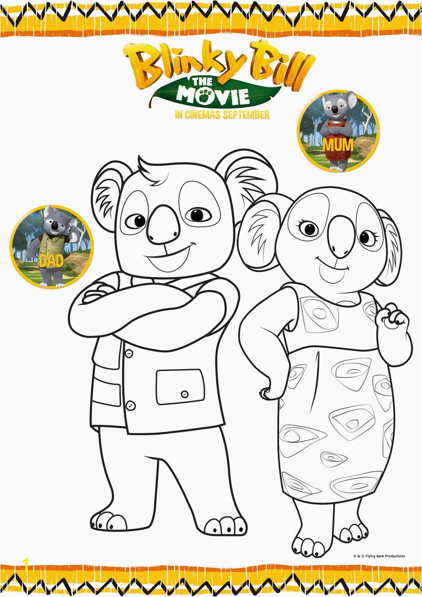 Blinky Bill Coloring Pages Blinky Bill Coloring Pages