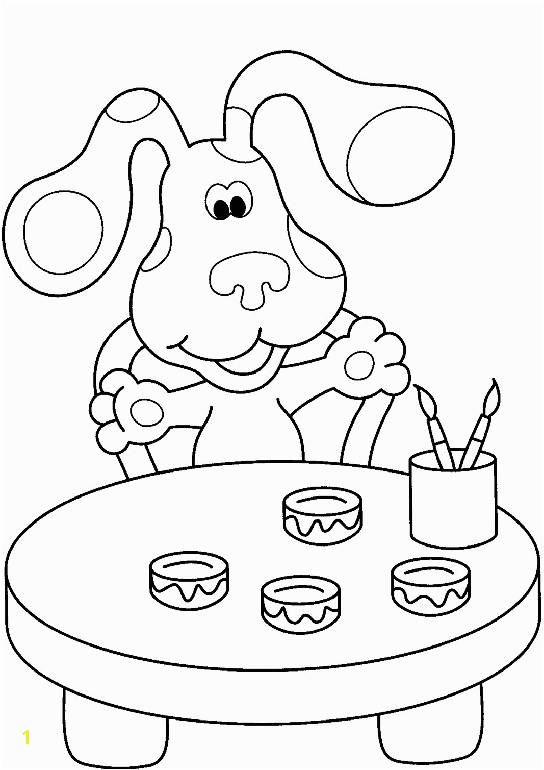 Nick Jr Blue39s Clues Coloring Pages Within Blues Clues Coloring Pages