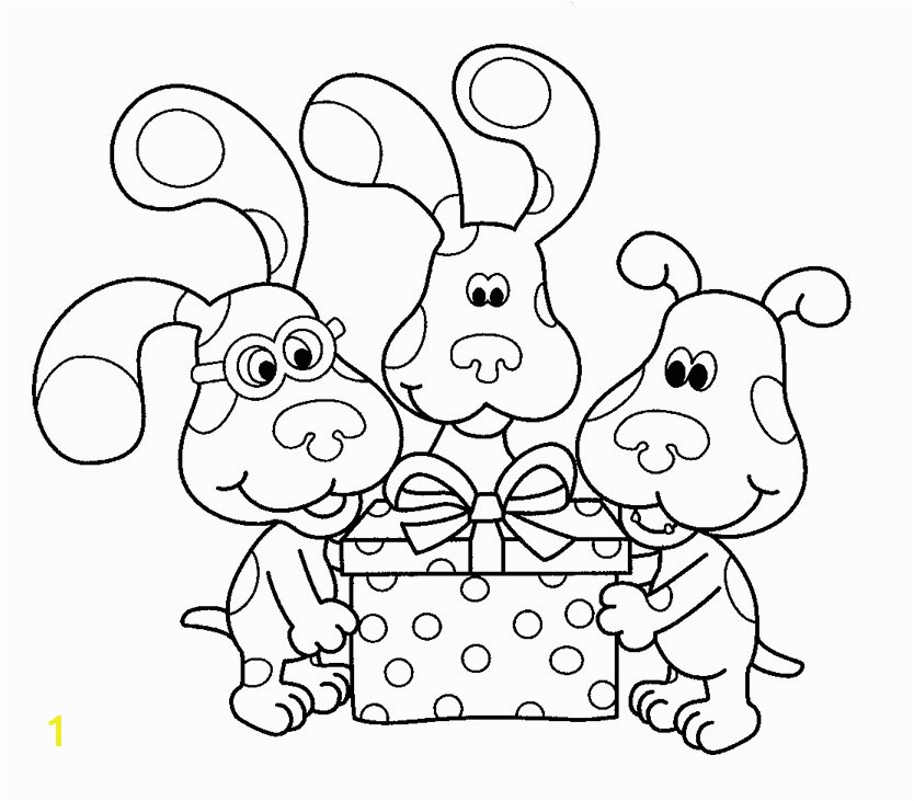 Blues Clues Birthday Coloring Pages