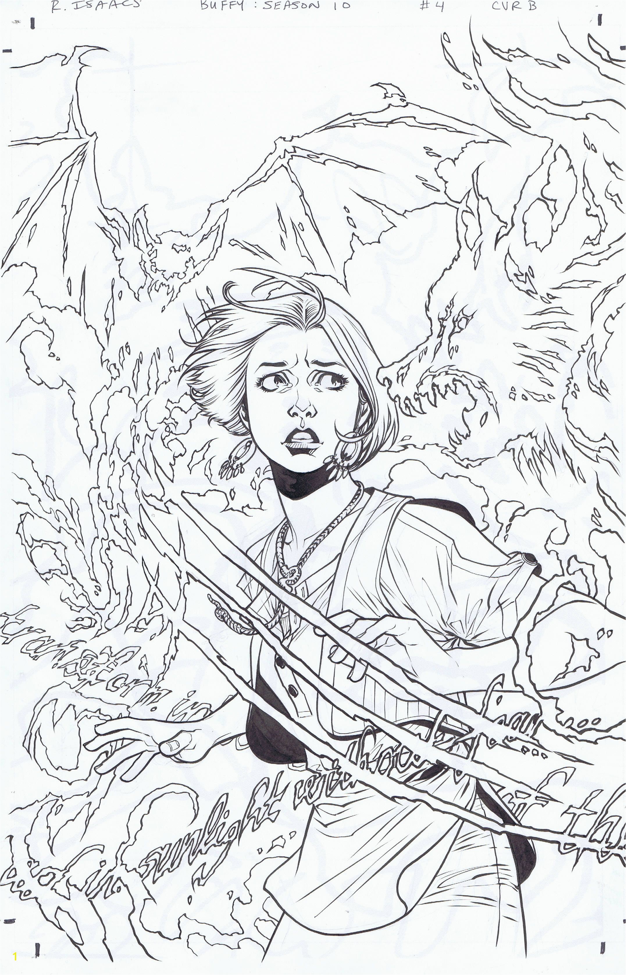 Buffy Coloring Pages Buffy the Vampire Slayer Season 10 Dark Horse issue 04 Page